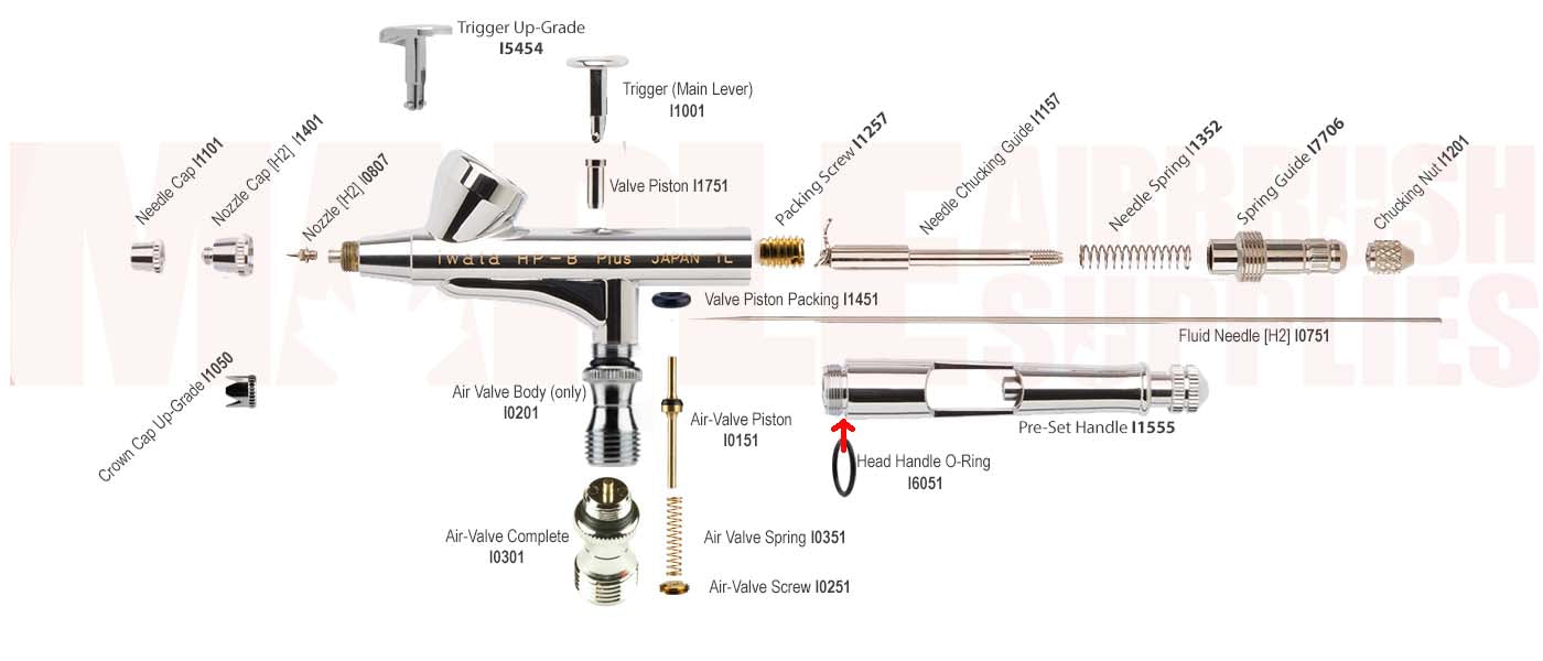 iwata High Performance HP-B Plus Parts