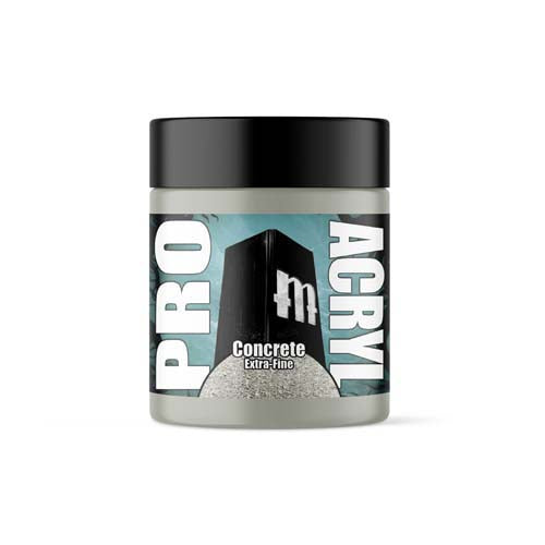 Pro Acryl Basing Textures Concrete jar with extra fine 120ml texture for miniature and diorama ground effects.