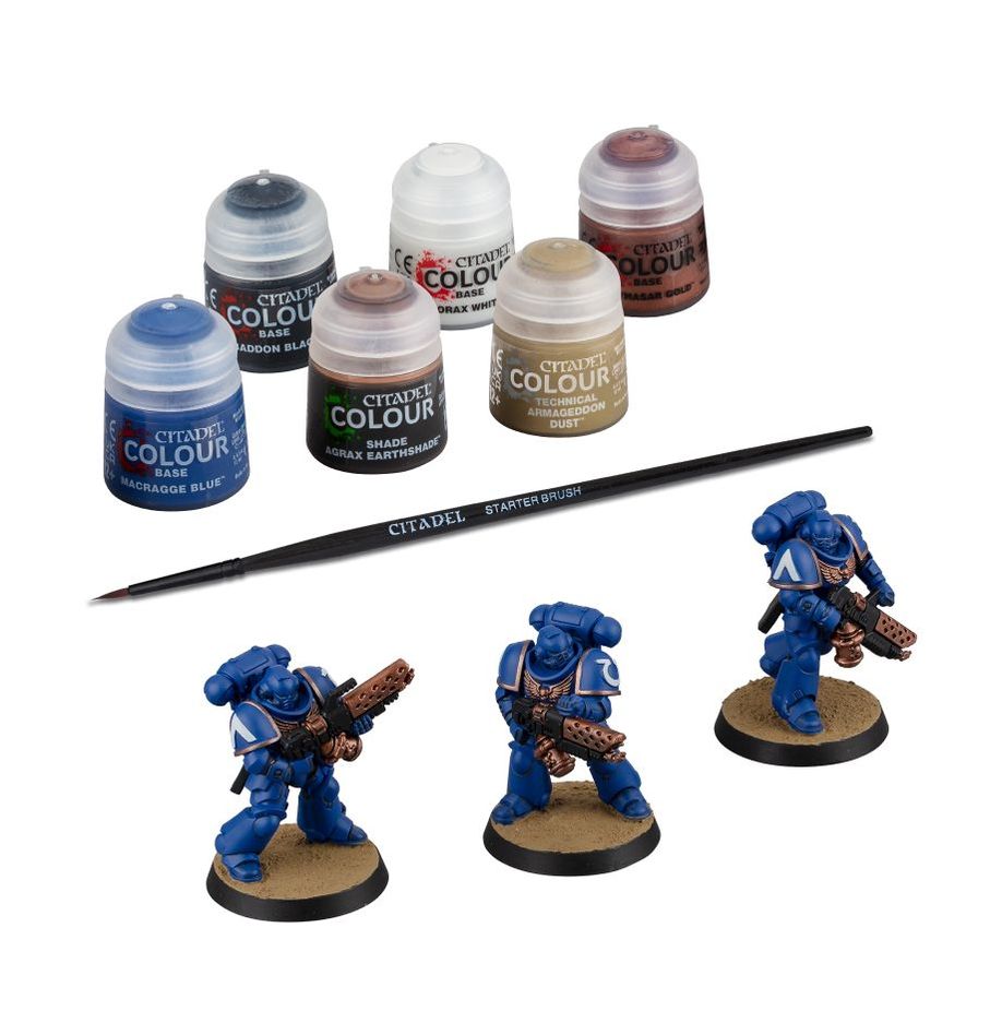 WARHAMMER40kSPACE MARINE Build+Paintセット Warhammer 40K Space Marines Infernus Marines Paint Set