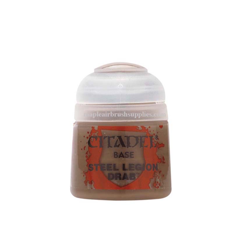 Peinture Citadel Games Workshop - Base Steel Legion Drab - Pot De Peinture Pour Figurines Warhammer Peinture Maquette Peinture Citadel Games Workshop - Base Steel Legion Drab - Pot De Peinture Pour Figurines Warhammer Peinture Maquette