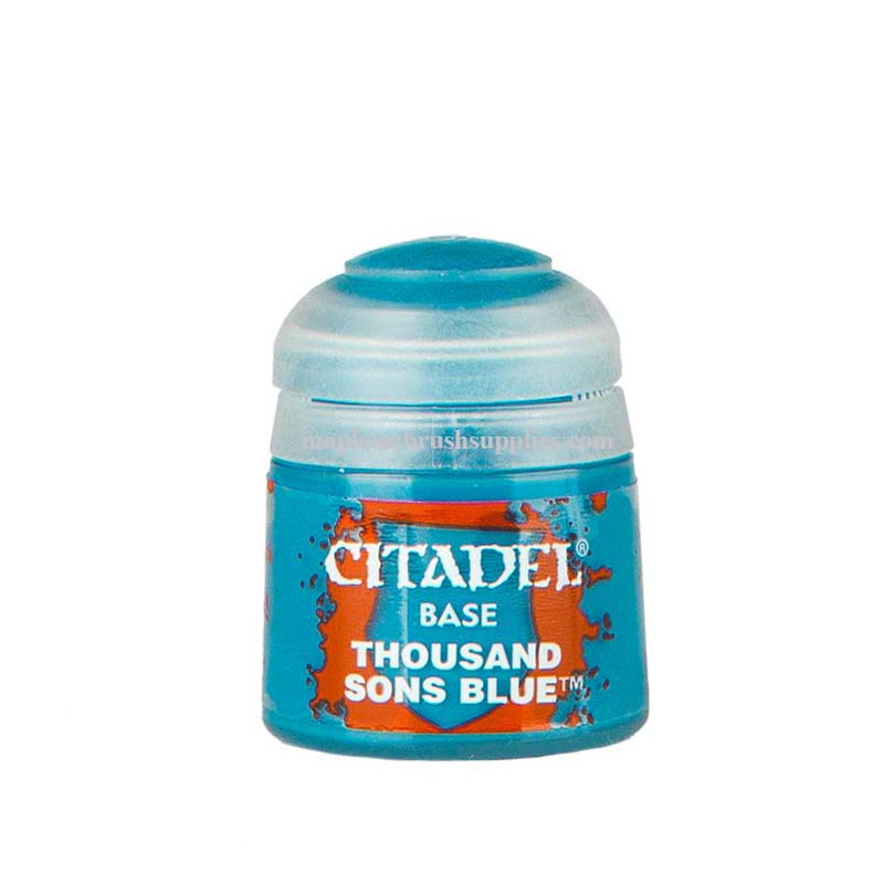 Citadel Base Thousand Sons Blue rich blue base paint for high pigment coverage and matt finish 12ml pot.