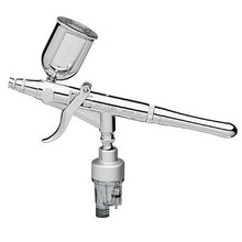 Iwata Revolution HP-TR2 Side Feed Airbrush with ergonomic pistol trigger and moisture filter for custom automotive painting.