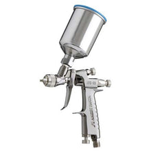 LPH 80: 1.2mm Nozzle Iwata mini HVLP spray gun with 150ml aluminum cup, ideal for touch-ups and clear coat applications.