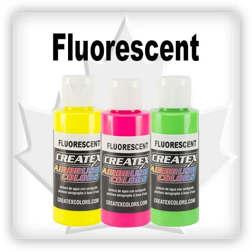 Createx Airbrush Colors Fluorescent Bold Vibrant Neon