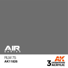 AK Air RLM 75 durable acrylic paint with light-reflecting pigments for perfect camouflage on plastic and resin surfaces.