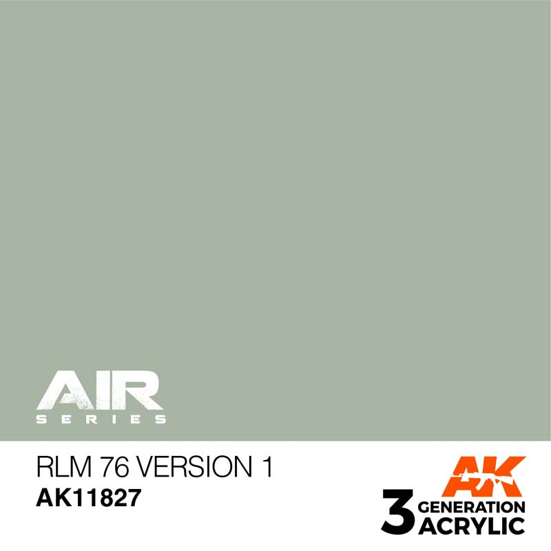 AK Air RLM 76 Version 1 displaying authentic WWII German aircraft paint color with precise, realistic acrylic finish.