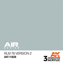 AK Air RLM 76 Version 2 acrylic paint by AK Interactive in classic grey-blue for model and miniature painting.