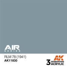 AK Air RLM 78 (1941) acrylic paint by AK Interactive replicates 1940s Luftwaffe color with satin finish and rich pigmentation.