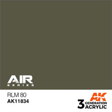AK Air RLM 80 3rd Gen acrylic paint by AK Interactive for WWII Luftwaffe scale model aircraft detailing