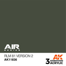 AK Air RLM 81 Version 2 with smooth matte finish, durable acrylic paint replicating official Luftwaffe RLM 81 color.