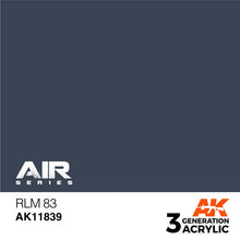 AK Air RLM 83 is a high-grade acrylic paint delivering precise, matte camouflage coverage for war-game models.