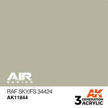 AK Air RAF Sky / FS 34424 with accurate sky-blue pigment and glossy finish for realistic RAF model detailing.