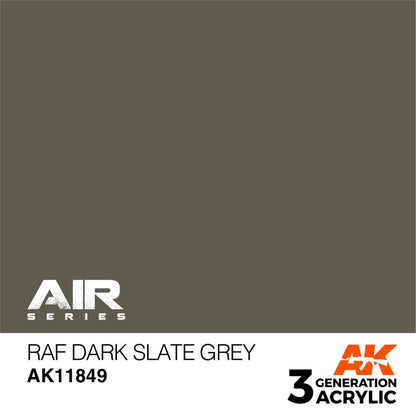 AK Air RAF Dark Slate Grey in a historically accurate grey shade for Royal Air Force modeling and detailing precision.