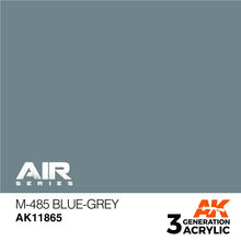 AK Air M-485 Blue-Grey 3rd Gen acrylic paint with quick drying formula for superior finish and fast turnaround