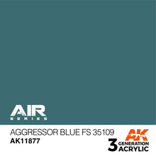 AK Air Aggressor Blue FS 35109 acrylic paint matches US Navy color with semi-gloss finish for detailed models.