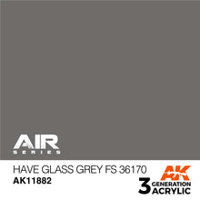 AK Air Have Glass Grey FS 36170 premium acrylic paint for brush and airbrush with optimal coverage and intensity.