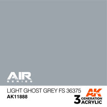 AK Air Light Ghost Grey FS 36375 acrylic paint with a realistic matte finish for detailed model projects.