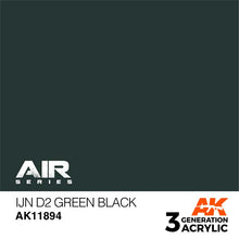 AK Air IJN D2 Green Black acrylic paint by AK Interactive with smooth coverage for brush or airbrush application.
