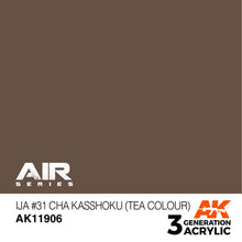 AK Air IJA #31 Cha Kasshoku (Tea Colour) acrylic paint in military green with AK Interactive 3rd Gen durability.
