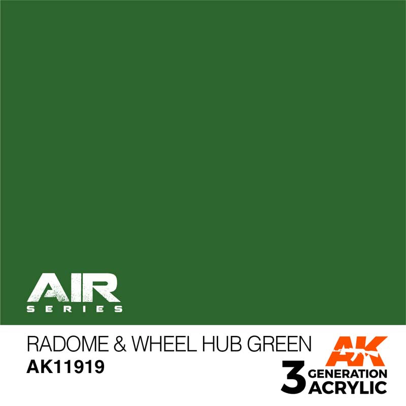 AK Interactive 3rd Gen Radome & Wheel Hub Green