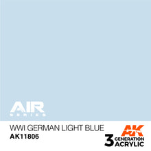 AK Air WWI German Light Blue acrylic paint by AK Interactive for historically accurate miniature modeling.