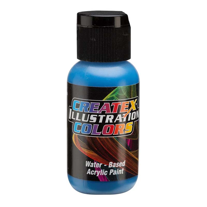 Createx Illustration Airbrush Colors – 5095 Illustration CMYK Cyan
