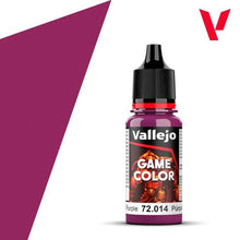 Vallejo Game Color Warlord Purple 72014 18ml bottle of vibrant purple acrylic paint for miniature and model painting.