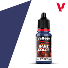 Vallejo Game Color Ultramarine Blue 72022 18ml bottle of acrylic paint for miniature and model painting.