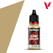Vallejo Game Color Bone White 72034 18ml bottle of acrylic paint for miniature and model painting.