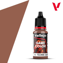 Vallejo Game Color Tan 72066 18ml bottle with tan paint for miniature and model painting.