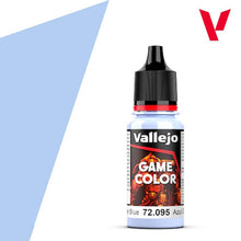 Vallejo Game Color Glacier Blue 72095 18ml bottle of acrylic paint for miniature and model painting.