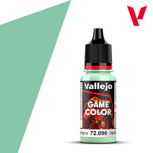 Vallejo Game Color Verdigris 72096 18ml bottle of acrylic paint for miniature and model painting.