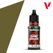 Vallejo Game Color Dirty Grey 72145 18ml bottle of acrylic paint for miniature and model painting.