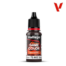 Vallejo Special FX Thick Blood 18ml bottle of game color paint for special effects and realistic blood textures.