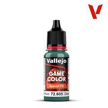 Vallejo Special FX Green Rust 18ml bottle of Game Color paint for realistic weathering and rust effects on models.