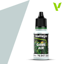 Vallejo Game Air Wolf Grey acrylic paint bottle designed for airbrushing miniatures and models with smooth matte finish