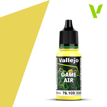 Vallejo Game Air Toxic Yellow acrylic airbrush paint for Fantasy, War-games, and Sci-Fi models with fast-drying matte finish
