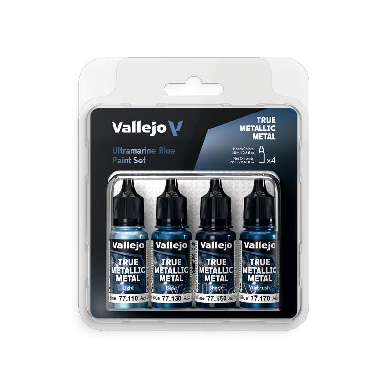 Vallejo Metallic Metal Ultramarine Blue Paint Set