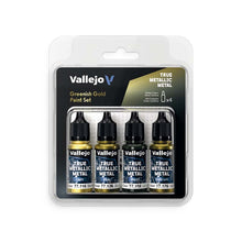 Vallejo Metallic Metal Greenish Gold Paint Set