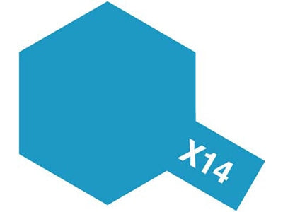 Tamiya Acrylic X-14 Mini Gloss-Sky Blue - 10ml