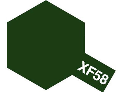 Tamiya Acrylic XF-58 Mini Flat-Olive Green - 10ml