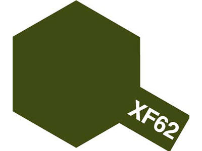 Tamiya Acrylic XF-62 Mini Flat-Olive Drab - 10ml