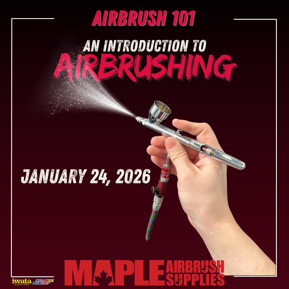 Airbrush 101:  Introduction to Airbrushing  - January 24, 2026