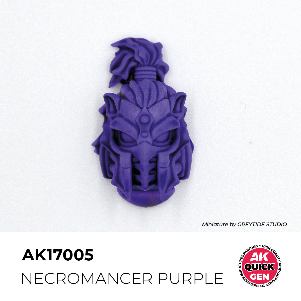 AK Interactive Quick Gen Necromancer Purple matte deep purple contrast paint for dark magic and haunted miniatures.