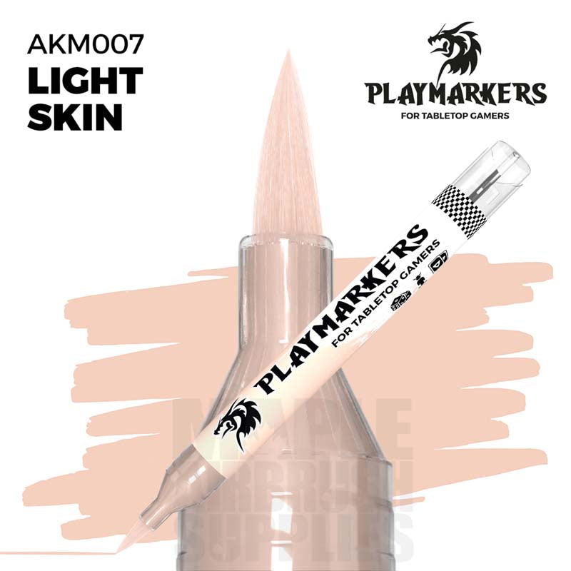 AK Interactive Playmarker Light Skin paint pen with brush tip for tabletop gamers and miniature painting.