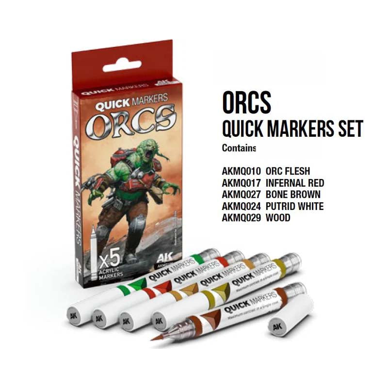 AK Quick Marker Orcs Quick Markers Set