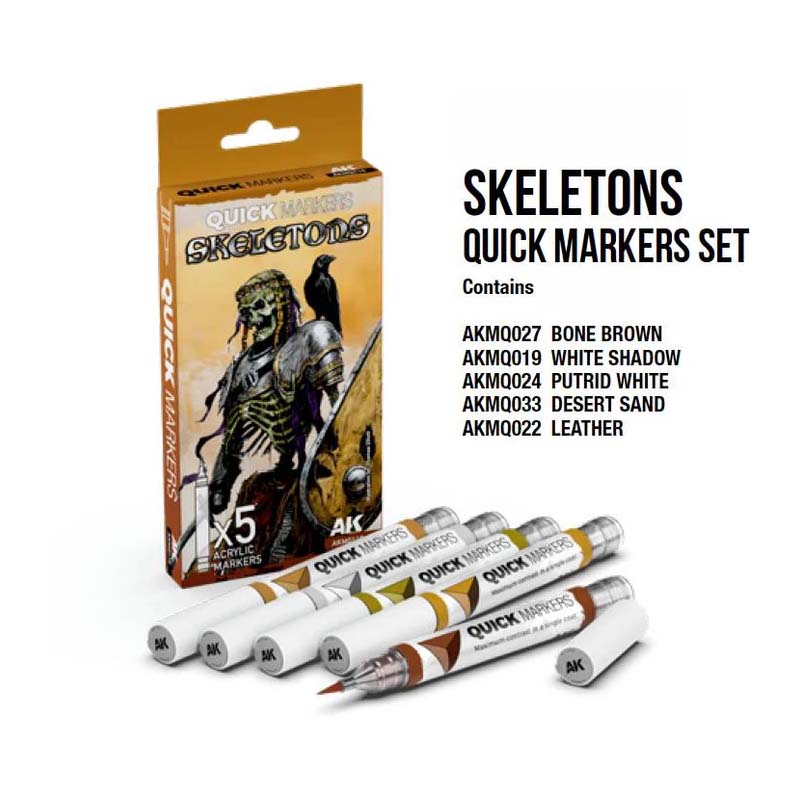 AK Quick Marker Skeletons Quick Markers Set