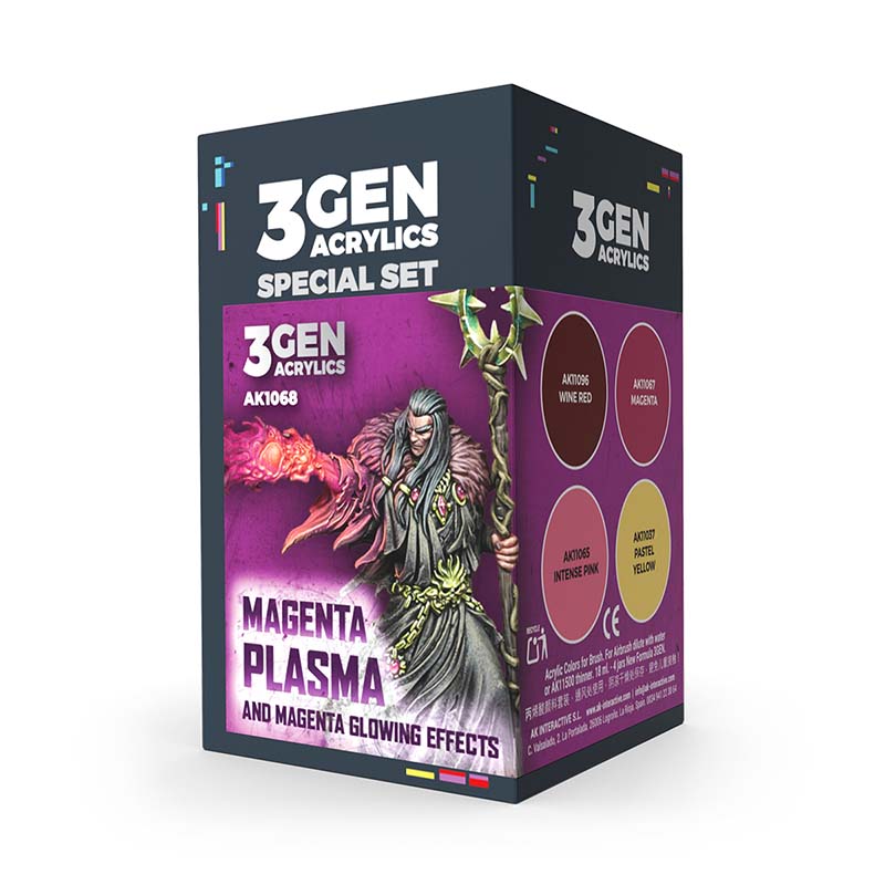 AK Interactive Wargame Paint Set Magenta Plasma Glowing Effects