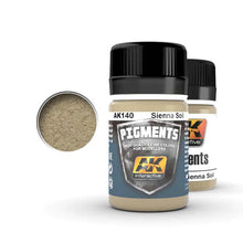 AK Sienna Soil dry pigment by AK Interactive for fine detail highlighting in modeling and landscapes.