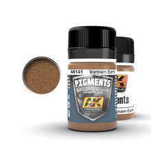 AK Vietnam Earth premium pigment by AK Interactive for fine detail earthy tones in military models and dioramas